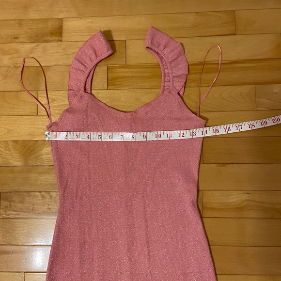 Brand New with Tags - Pull&Bear -Barbie Glitter Pink Bodycon Dress - Picture 10 of 14